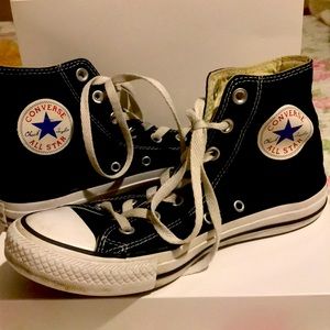 Converse Black and White High-Top Sneakers